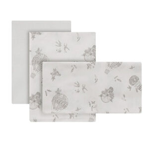 Juego de sábanas 3 piezas para cuna de 60 Globe crudo 