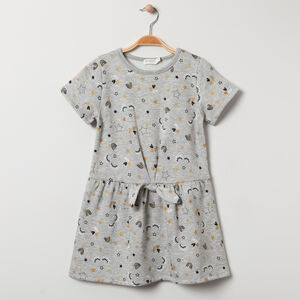 Vestido manga corta estampado all-over Main Vestido manga corta estampado all-over