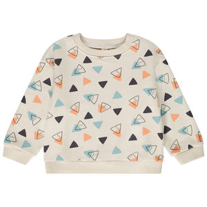 Sudadera oversize estampado triángulos para bebé niño 