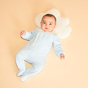 Pijama ligero con cuello de bordado inglés para bebé niña. 