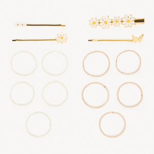 Conjunto de 4 horquillas + 10 gomas 