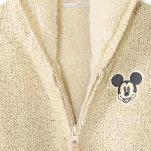 Chaleco de punto con cremallera para bebé niño con capucha divertida de Mickey Disney 
