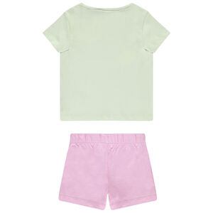 Conjunto de 2 piezas con camiseta estampada de frutas niña 
