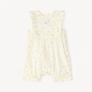 Mono corto impreso de arándanos para niña bebé 