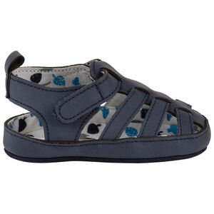 Sandalias cerradas con velcro y forro estampado para bebé niño 