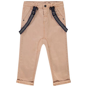 Pantalón de tela con tirantes desmontables Main Pantalón de tela con tirantes desmontables