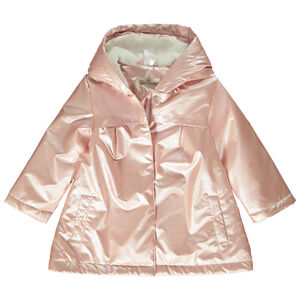 Parka goma repelente al agua efecto nacarado para bebé niña 