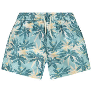 Short de bain en microfibre imprimé palmiers pour garçon 