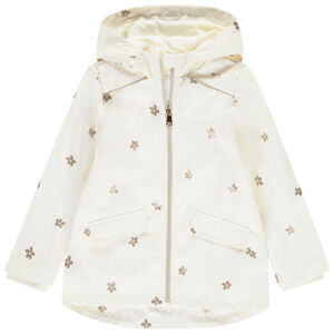 Parka de goma con estampado de flores doradas para niña  Main Parka de goma con estampado de flores doradas para niña