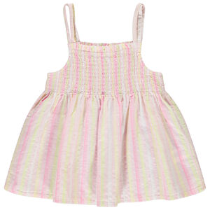 Túnica sin mangas con rayas de colores para niña  Main Túnica sin mangas con rayas de colores para niña