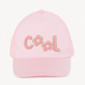Gorra de felpa con parches de bucle para niña pequeña 