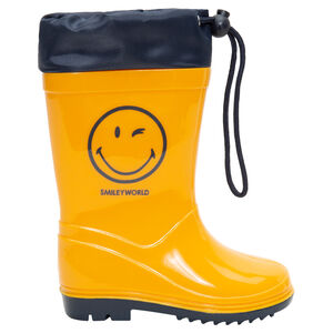 Botas de agua con cuello impermeable y estampado Smiley de la 24 a la 27  Main Botas de agua con cuello impermeable y estampado Smiley de la 24 a la 27