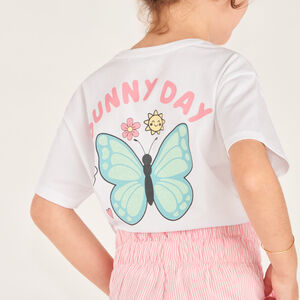 Camiseta de manga corta 1/2 oversize Billie Boo para niña 