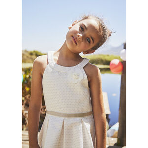 Vestido ceremonia jacquard 