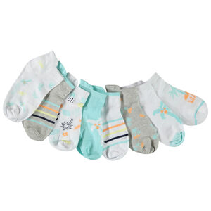 Pack de 8 pares de calcetines cortos de fantasía niño 