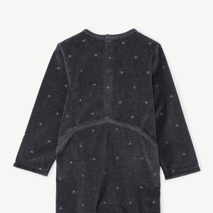 Pelele de Navidad efecto devoré para bebé niño con aperturas según la edad 