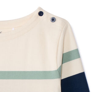 Marinière à rayures irrégulières pour garçon  Main Marinière à rayures irrégulières pour garçon