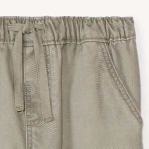Pantalón de tela lisa con bolsillos para bebé niño 