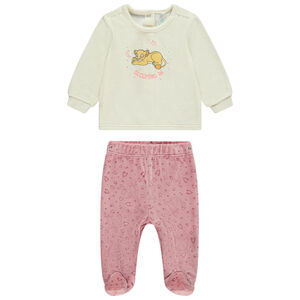 Pijama de 2 piezas de terciopelo El Rey León Disney para bebé niña 