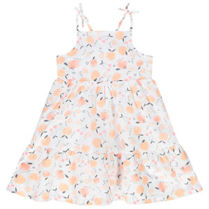 Vestido tirantes estampado melocotones - "Sweety peach" 