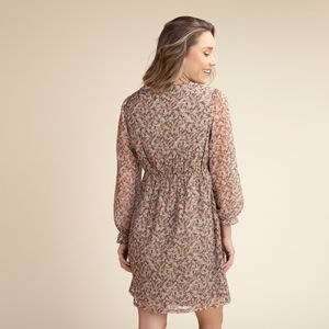 Vestido de maternidad y lactancia con estampado floral 