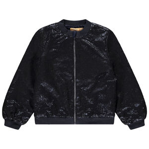 Chaqueta bomber de fiesta con lentejuelas y forro de satén para niña  Main Chaqueta bomber de fiesta con lentejuelas y forro de satén para niña