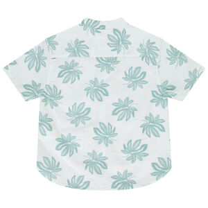 Camisa de manga corta con cuello mao estampada niño 
