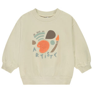 Sudadera oversize con estampado de pintura para bebé niño 