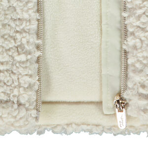 Chaqueta corta con capucha de sherpa para niña 