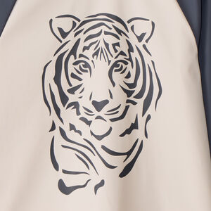 Delantal de pintura de goma con estampado de tigre para niño 