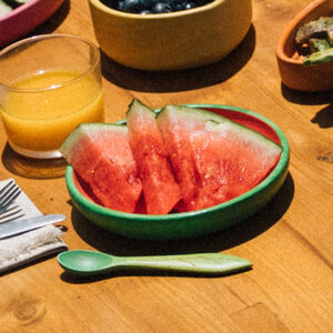 Vajilla infantil plato + cuchara Wally the Watermelon 