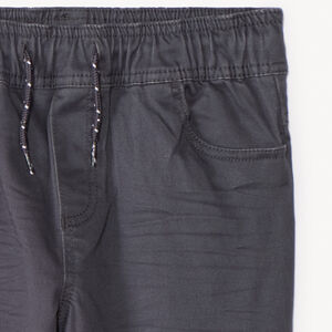 Pantalón jogger liso de twill para niño 
