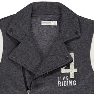 Sudadera de felpa efecto color block para niño 