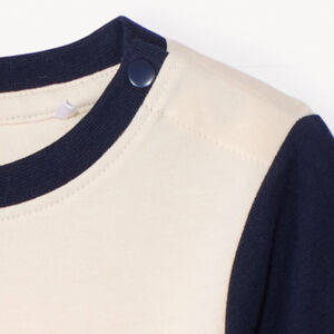 Camiseta de manga larga bicolor Spider-Man Marvel para bebé niño 