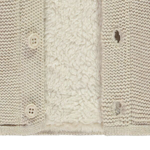 Chaleco de punto con capucha divertida y forro para bebé niño 