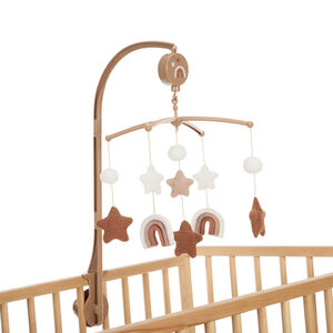 Móvil musical estrellas y arcoíris 