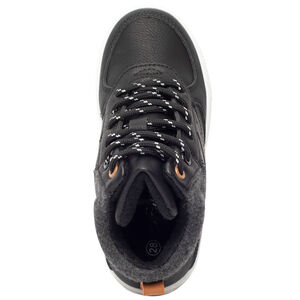 Botines con cordones y cuello de punto para niño con suela antideslizante 