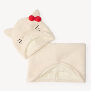 Ensemble bonnet et snood fille Hello Kitty 