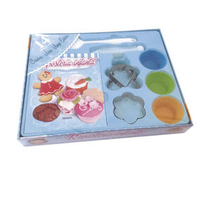 Caja con libro de recetas y moldes Repostería infantil 
