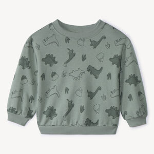 Sudadera de felpa oversize con estampado de animales para bebé niño 