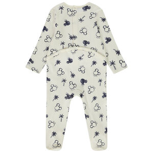 Pelele estampado de Mickey Disney para bebé niño con diferentes aperturas según la edad 