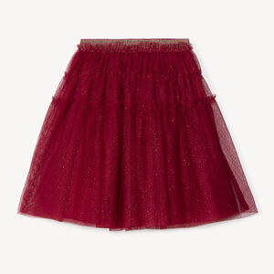 Jupe de fête en tulle pailleté pour fille  Main Jupe de fête en tulle pailleté pour fille