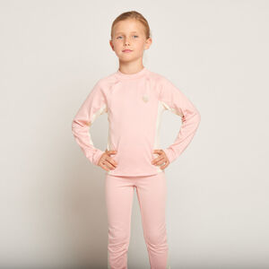 Camiseta de manga larga bicolor para esquí niña 