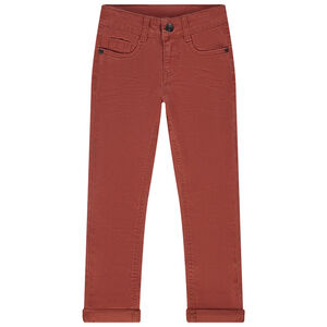 Pantalón de twill liso para niño 