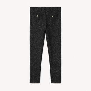 Legging scintillant en milano avec rivets cœur pour fille  Main Legging scintillant en milano avec rivets cœur pour fille