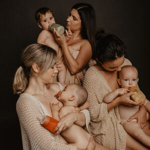 Biberon en silicone Colour Essence 250ml Transparent 