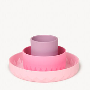 Coffret de comida 3 piezas Origami en silicona - Lila 