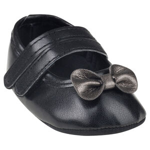 Zapatos merceditas con velcro lazo contrastado 