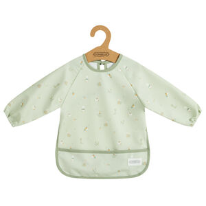 Babero tipo delantal de goma con bolsillo Promenade Bucolique verde claro 