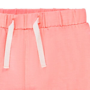 Short de felpa liso para bebé niña 